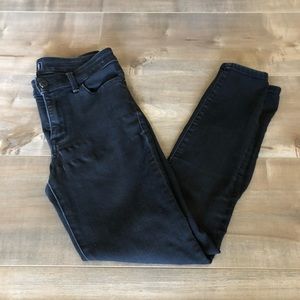 Abercrombie Harper Ankle Skinny Jeans Black 25